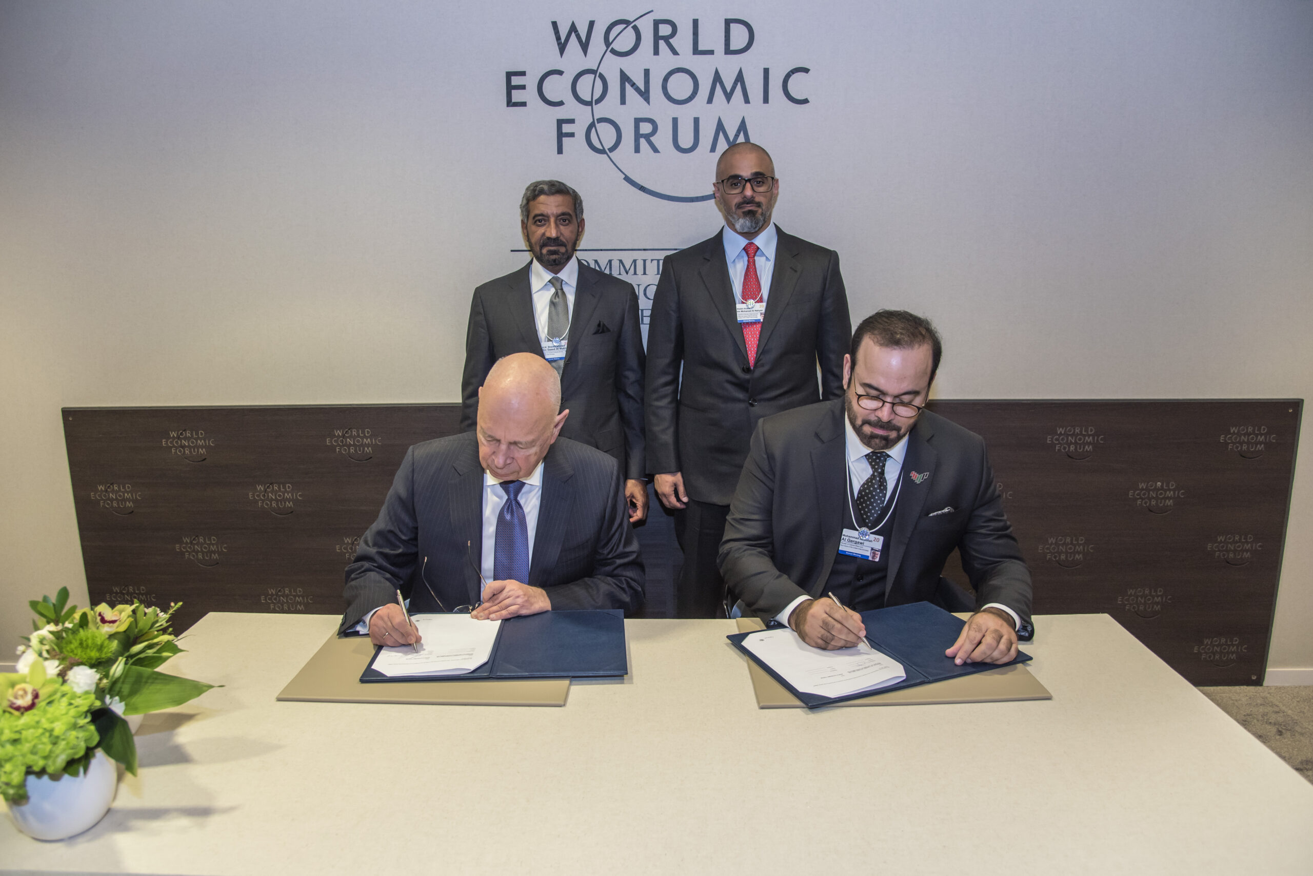 Mohammad-Al-Gergawi-and-WEF-Founder-and-Executive-Chairman-Professor-Klaus-Schwabsign-strategic-agreement-between-UAE-and-WEF