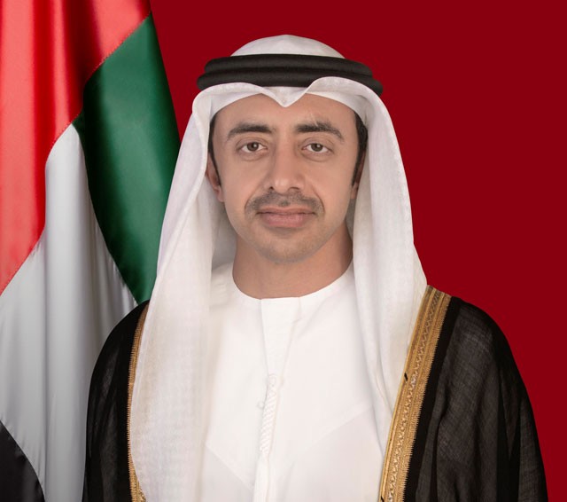 His Highness Sheikh Abdullah bin Zayed Al Nahyan