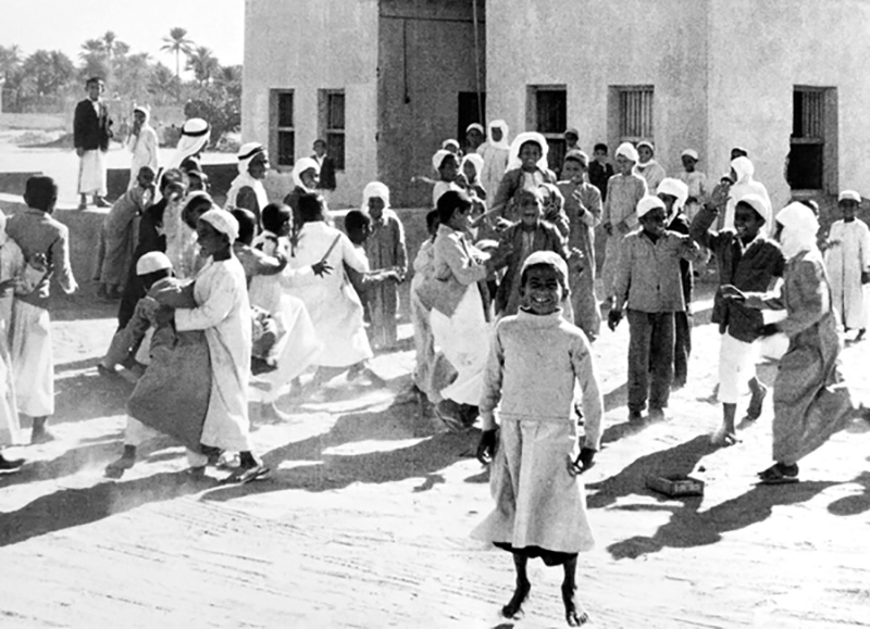 Joyful Emirati Schoolboy