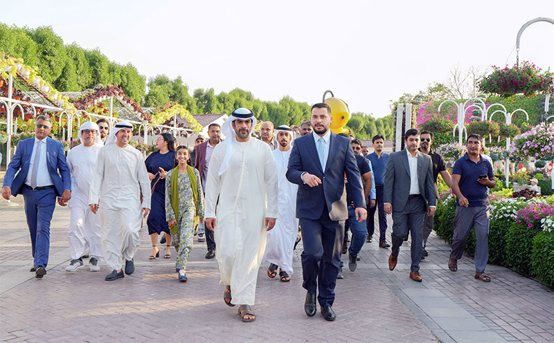 Theyab bin Tahnoon Inaugurates Dubai Miracle Garden’s 15th Season With Over 200 Million Flowers