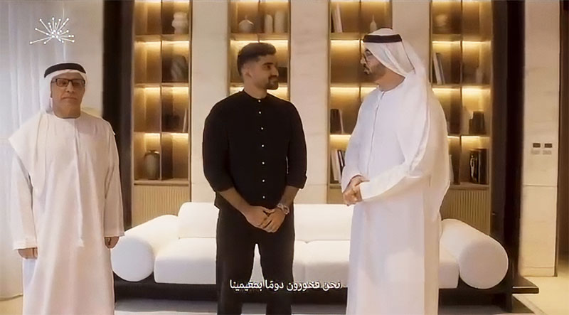 دبي في عيون محبيها.. محمد القرقاوي ومطر الطاير يلتقيان مقيما جسد سلوكا حضاريا